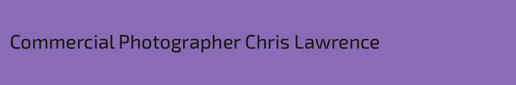 Commercial Photographer Chris Lawrence